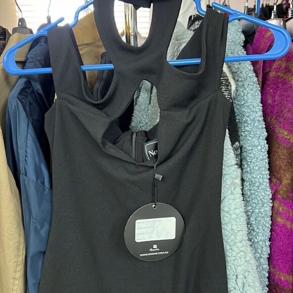 Nookie Hollywood Midi Bodycon Cutout Dress Sz XS in Black - Picture 4 of 7